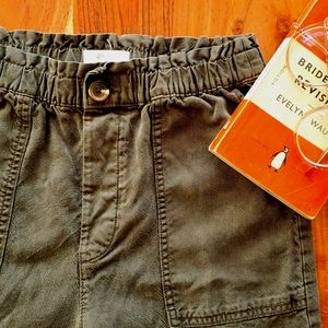 Olive Green Lyocell Twill Joggers